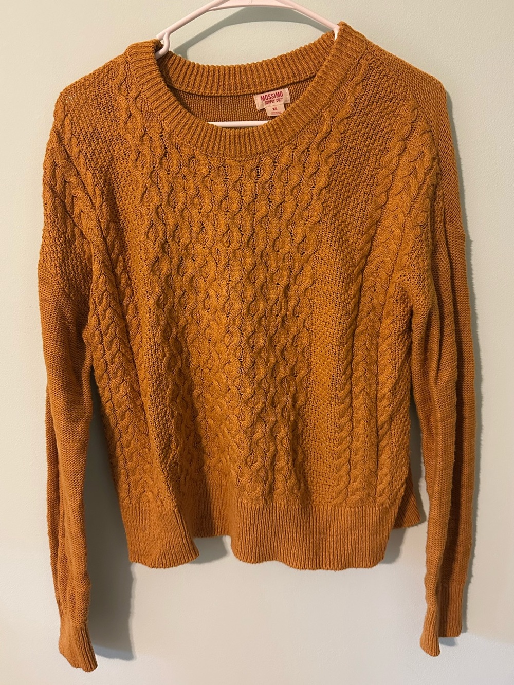 Mossimo Supply Co. Ribbed Knit Sweater in Mustard Yellow